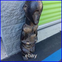Beri Fang Reliquary Authentic Cultural Statue Fang Manbeya from Gabon 26x9x8