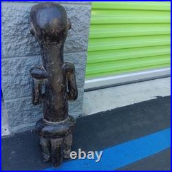 Beri Fang Reliquary Authentic Cultural Statue Fang Manbeya from Gabon 26x9x8