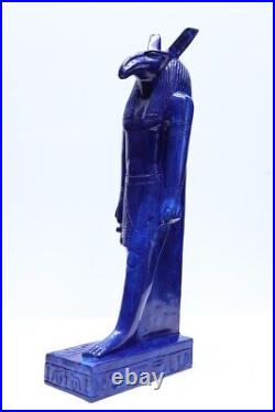 Blue Ancient Egyptian God Seth, Egyptian Seth statue, Seth statue, home decor