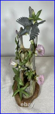 Boehm Parula Warblers 484 Porcelain Bird figurine sculpture 16 x 8 x 6