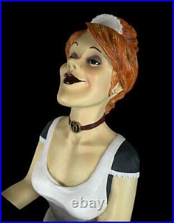 Bombay Company EMMA The French Maid Statue Side Table 35 Tall (2000) FREE SHIP