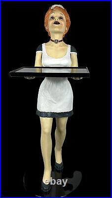 Bombay Company EMMA The French Maid Statue Side Table 35 Tall (2000) FREE SHIP