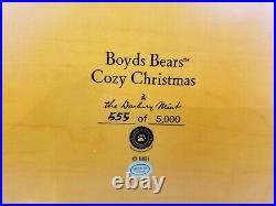 Boyds Bears Danbury Mint LIMITED EDITION Cozy Christmas Sculpture Figure -NO BOX