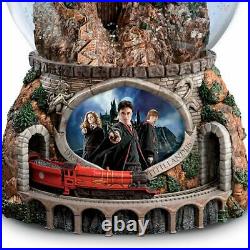 Bradford Exchange The Harry Potter Musical Glitter Globe with Rotating Train NEW