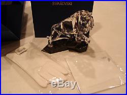 Brand New Swarovski Crystal Soulmates Lion # 100111 ($1,090) Retired with Box