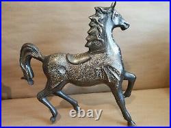 Brass Hand Crafted Galloping Horse Statues 14 inches Tall