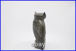 Brian Saruchera Stone Owl Sculpture 7 Tall