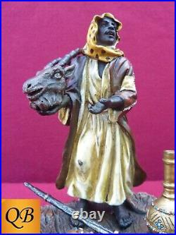 Bronze Figurine Art Deco Sculpture Statue Arab Trader Hot Cast Bergman Figure