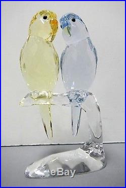 Budgies Colorful Birds Pastel Yellow Lavender Crystal 2014 Swarovski 5004725