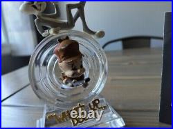Bugs Bunny & Elmer Franklin Mint Crystal Statue Looney Tunes 24k Gold Authentic