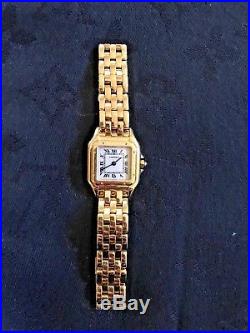 CARTIER PANTHERE 18k gold watch women