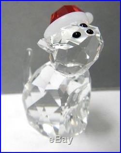 CAT WITH SANTA HAT CRYSTAL CHRISTMAS 2014 SWAROVSKI XMAS #5060448