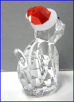 CAT WITH SANTA HAT CRYSTAL CHRISTMAS 2014 SWAROVSKI XMAS #5060448