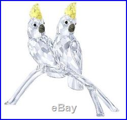 Cockatoos Birds On Tree Branch 2016 Swarovski Crystal #5135939