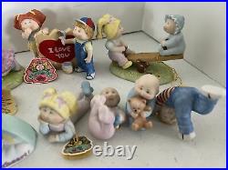 Cabbage Patch Kids Porcelain Collectibles Lot Of 14 With Tags