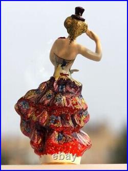 Cancan cabaret woman dancer Burlesque Ukrainian russian porcelain figurine 5643