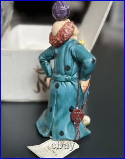 Capodimonte Clown Figurine La Medea Italy New In Box Collectible Home Decor Gift Capodimonte Clown Figurine La Medea Italy New In Box Collectible Home Decor Gift