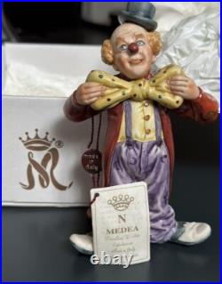 Capodimonte Clown Figurine La Medea Italy New In Box Collectible Home Decor Gift Capodimonte Clown Figurine La Medea Italy New In Box Collectible Home Decor Gift