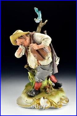 Capodimonte Porcelain Figurine of Hunter