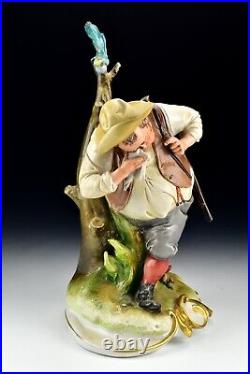 Capodimonte Porcelain Figurine of Hunter