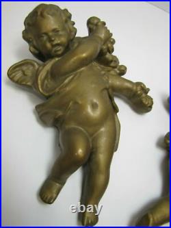 Cherubs Angels Putti Putto 2 Old Decorative Arts Figurines Wall Artwork Plaques