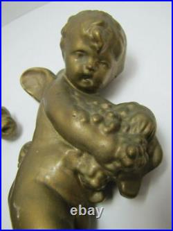 Cherubs Angels Putti Putto 2 Old Decorative Arts Figurines Wall Artwork Plaques