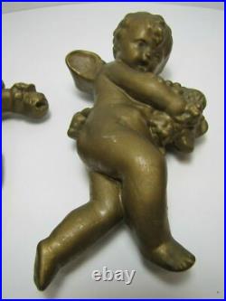 Cherubs Angels Putti Putto 2 Old Decorative Arts Figurines Wall Artwork Plaques