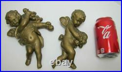 Cherubs Angels Putti Putto 2 Old Decorative Arts Figurines Wall Artwork Plaques