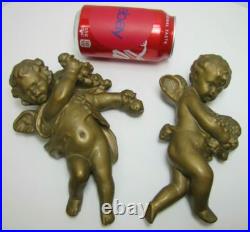 Cherubs Angels Putti Putto 2 Old Decorative Arts Figurines Wall Artwork Plaques