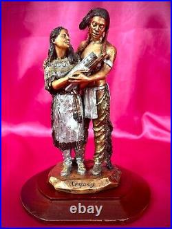 Christopher Pardell Native American Indian Family Legacy Bronze Sculpture 25/500