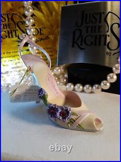 Collectible Rare Just The Right Shoe Breast Cancer Awareness Faithful Figurine