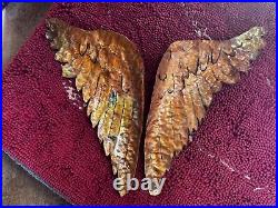 Copper hand made angel wings, lovely for garden or home decor, angelic feel