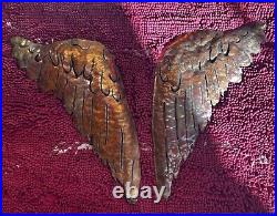 Copper hand made angel wings, lovely for garden or home decor, angelic feel