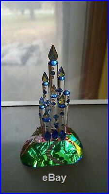 Crystal Figurine Sapphire Rainbow Palace Castle Limited Edition COA Garratt