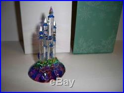 Crystal Very Rare Multi-colored Castle On Crystal Rock Mountain Base Mint
