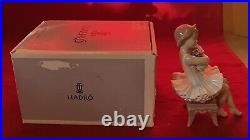 Cute Lladro #6763 First Performance Young Ballerina-retired-excellent/mint