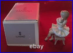 Cute Lladro #6763 First Performance Young Ballerina-retired-excellent/mint