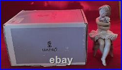 Cute Lladro #6763 First Performance Young Ballerina-retired-excellent/mint