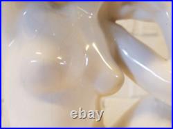 Czech Glossy Ceramic Statue / Figurine of Woman with Impressed Mark Czech Glossy Ceramic Statue / Figurine of Woman with Impressed Mark