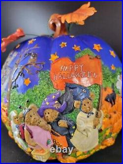 DANBURY MINT The Boyds Bear-O-Lantern Pumpkin Rare Halloween