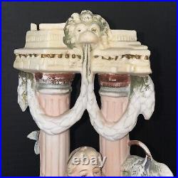 DEPPaire de Biscuit AllemandPair Biscuit PorcelainAntiqueVaseGermany11902