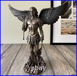 Decorative Archangel Saint Michael Figurine Statue With Scepter