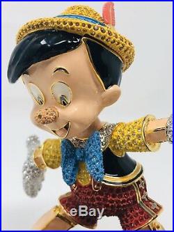 Disney Arribas Brother With Swarovski Crystals Pinocchio An Fig Figurine