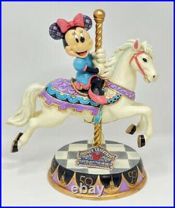 Disney Parks 2022 Jim Shore 50th Anniversary Minnie Carousel Horse Figure New