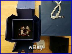 Disney Swarovski Chip and Dale Crystal NEW Figure Statue with Box & Bag 5302334