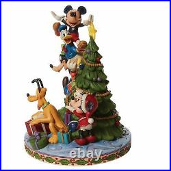 Disney Traditions FAB 5 DECORATING TREE Figure Jim Shore Christmas NEW Lights Up