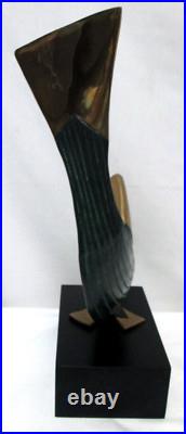 Dolbi Cashier Late 20th Century Brass Whale Fish Salmon Sculpture Art Vintage