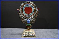 Double-Faced Scarab Mirror Symbol of Transformation and Reflection