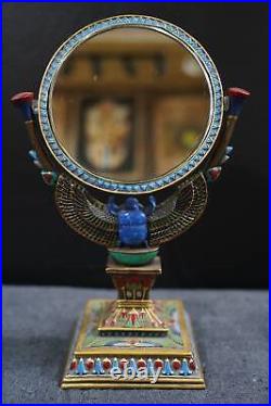 Double-Faced Scarab Mirror Symbol of Transformation and Reflection