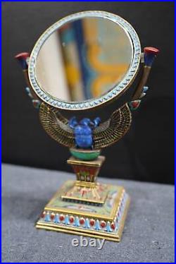 Double-Faced Scarab Mirror Symbol of Transformation and Reflection
